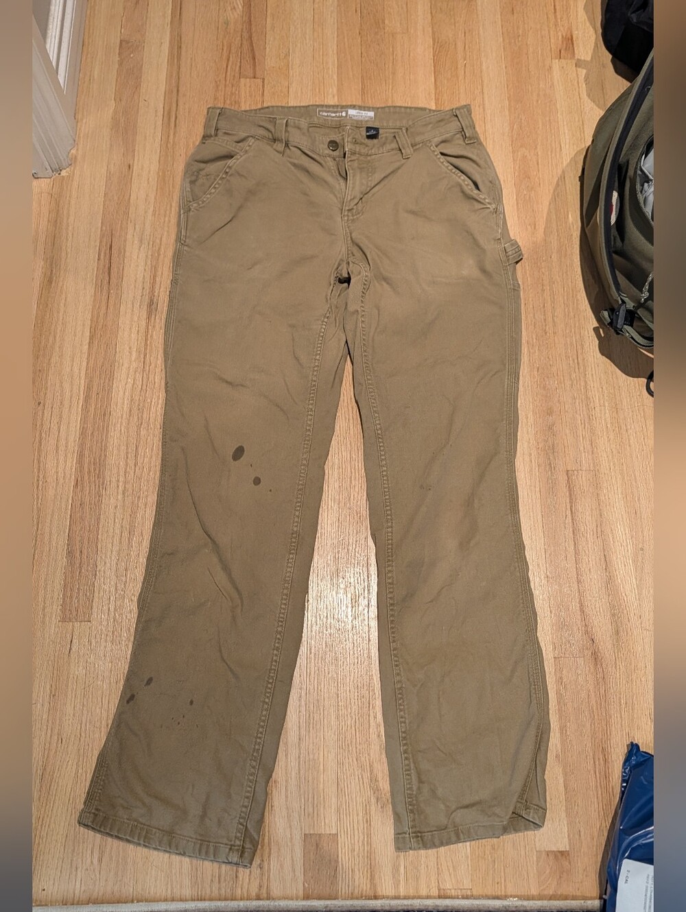 Women's Khaki Work Pants - Classic Straight Fit
